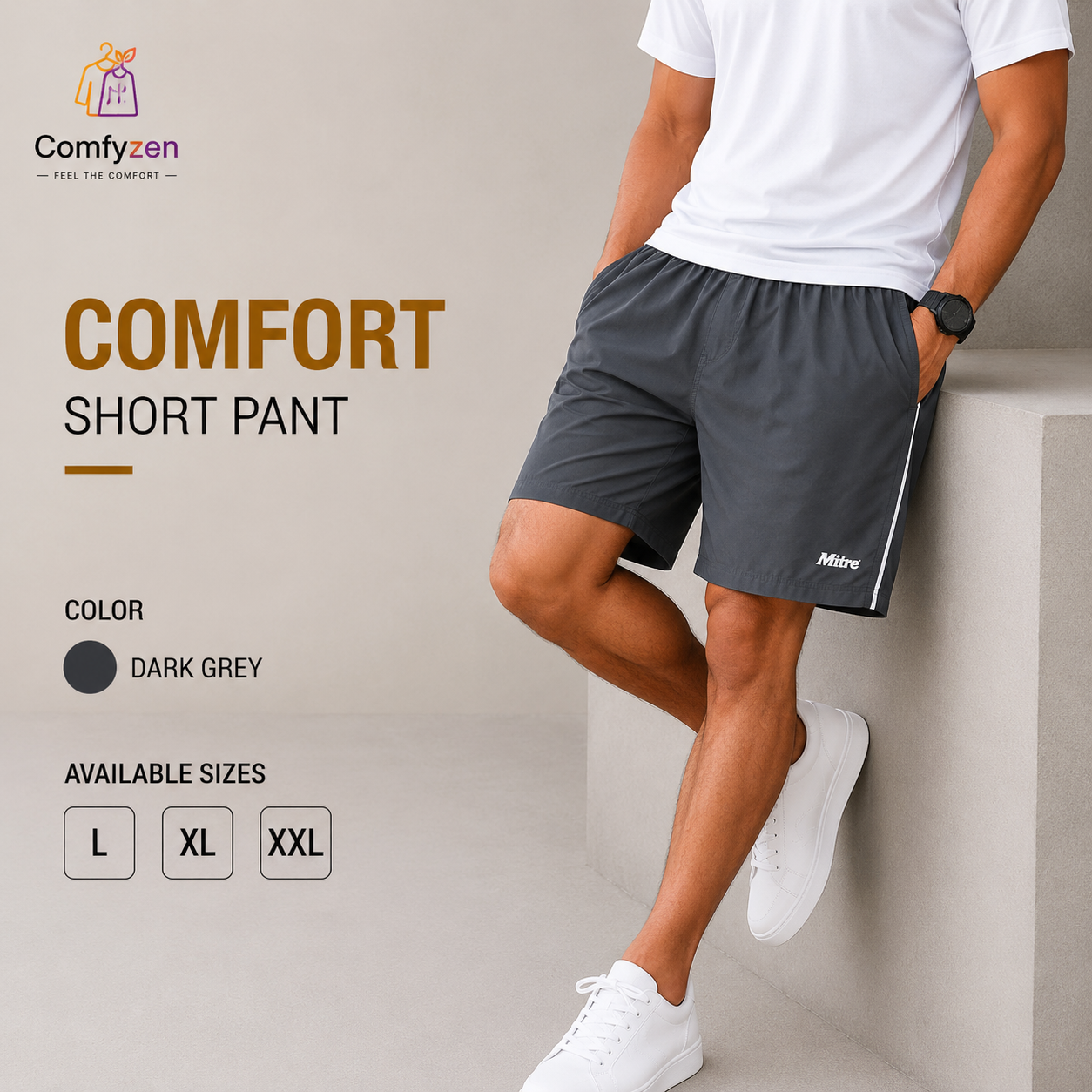 Comfort Active Short Pant for Men – Premium Parachute Fabric