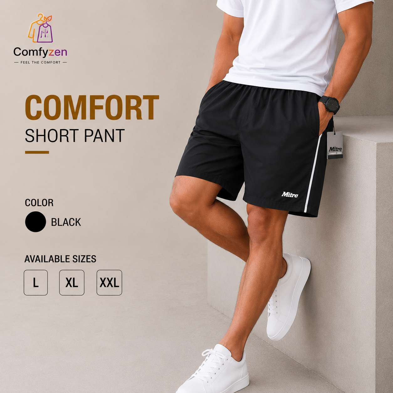Comfort Active Short Pant for Men – Premium Parachute Fabric